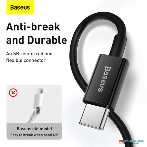 Baseus Superior Series 1M Fast Charging Data Cable Type-C to Lightning PD 20W Black (6M)